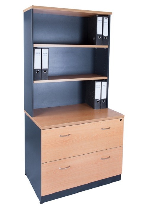 Express Lateral Filing Cabinet With Hutch Ideal Furniture
