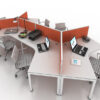 Workstation with Screens - Ideal Furniture