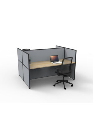 workstation with screen